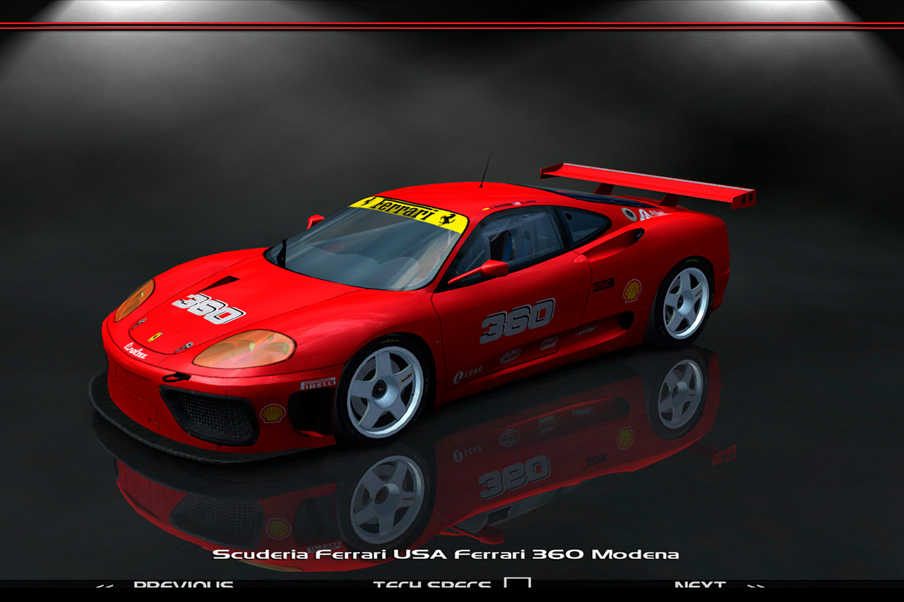 Scuderia Ferrari Usa, Ferrari 360 Modena #6360, Driven By Steve Earle